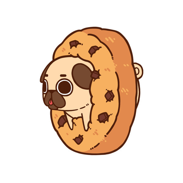 bestof-society6:  ART PRINTS BY PUGLIE PUG    Puglie Salmon Sushi   You’ve Got