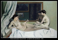 adhemarpo:  Félix Vallotton - Le repos des modèles (1905)