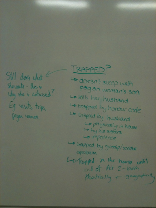 More Seminar Scriblings on Yerma: 19 Feb, 2013, 1pm