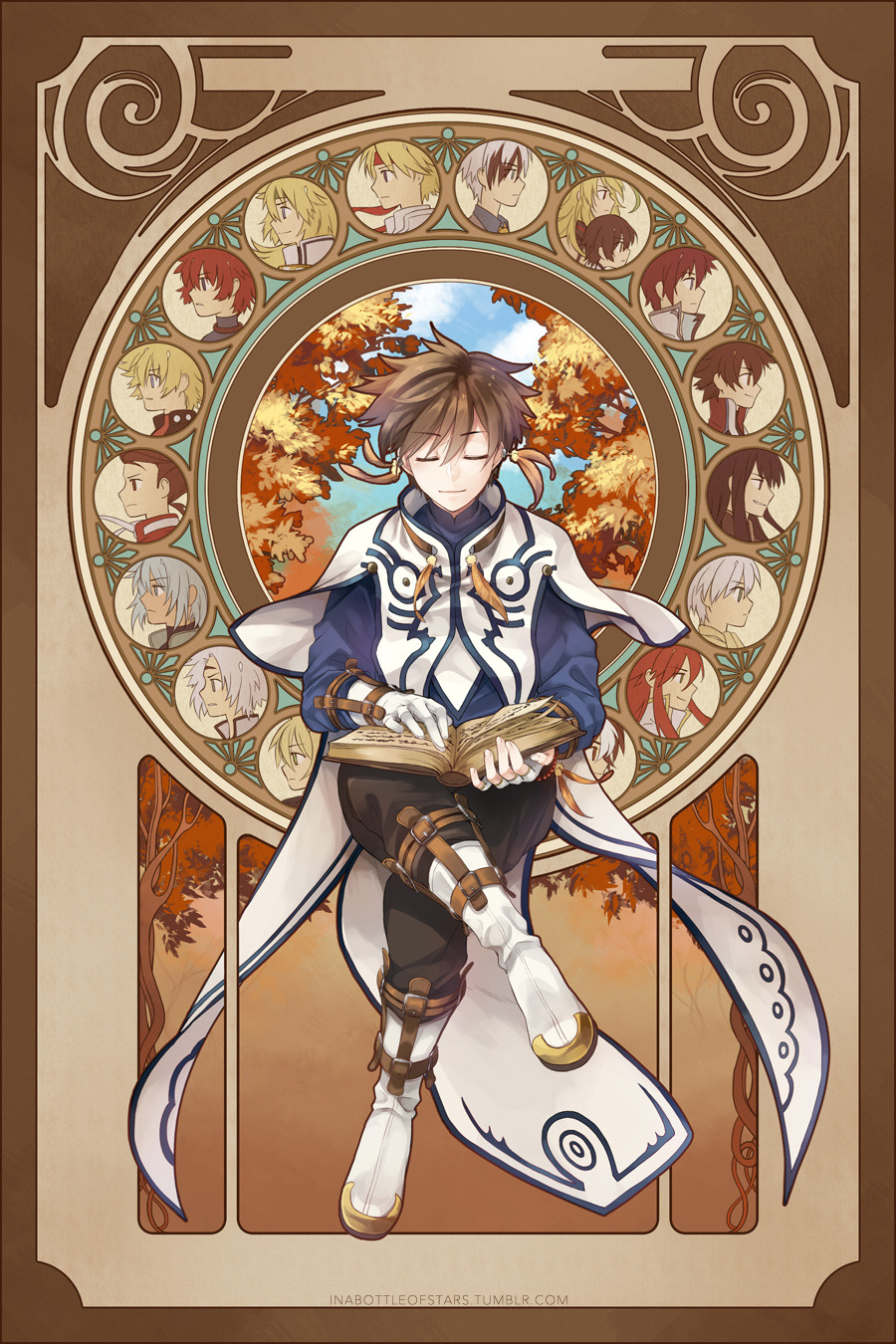 lowaharts:  Full image of the cover of Memoria Festi artbook! Heavily inspired by