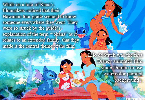 mickeyandcompany:  Things you didn’t know about Lilo &amp; Stitch (adapted