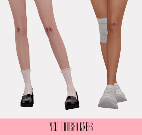 nell-le:Bruised Knees- hq compatible- base game compatible- tattoo/socks/tights categoriesDownload: 