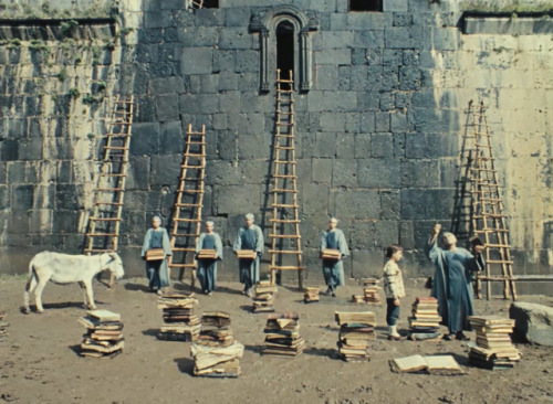 sine-cinematography: Sayat Nova, The Color of Pomegranates (1969) - Wide master shots Sergei Pa