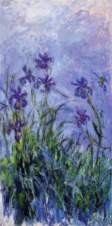 malinconie:Irises by Claude Monet