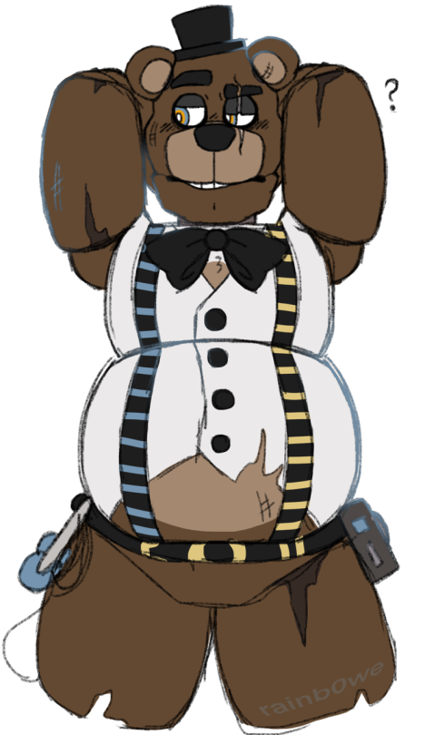 Original Freddy in Withered Freddy's pose — Weasyl