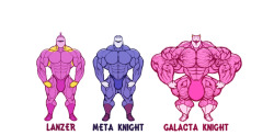 ripped-saurian:  kirby knight proportions