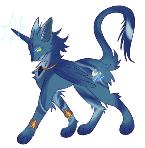 Wanted To Give My Alicorn Bluestar Design Some Love, Here She Is By Herself In All Her Blue Glory