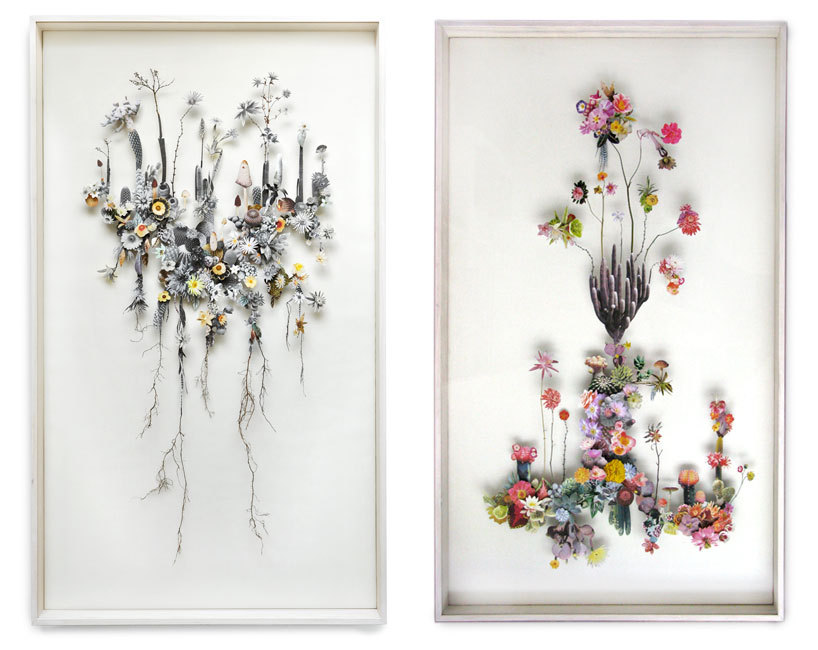 asylum-art:  Delicate Flower Constructions By  Anne Ten Donkelaarnetherlands-based