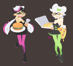 3drod:  Splatfest rages on! Which party food is your fave? Burgers or Pizza? Battle it out!    I want them both~ &lt;3 &lt;3 &lt;3also the burger and pizza ;p