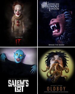 cinexphile:Clay illustrated style horror posters by Clay Disarray