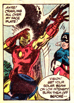 haergow:  jthenr-comics-vault:  Ants Summon The AvengersFrom Avengers #196 (1989)Art by George Perez  #‘SCOTT I’M GOING TO NEED YOU TO SEND SOME ANTS TO CONTACT THE AVENGERS’ #‘SURE I’M ON IT WHAT DO YOU WANT THEM TO DO?’ #‘OH JUST LET