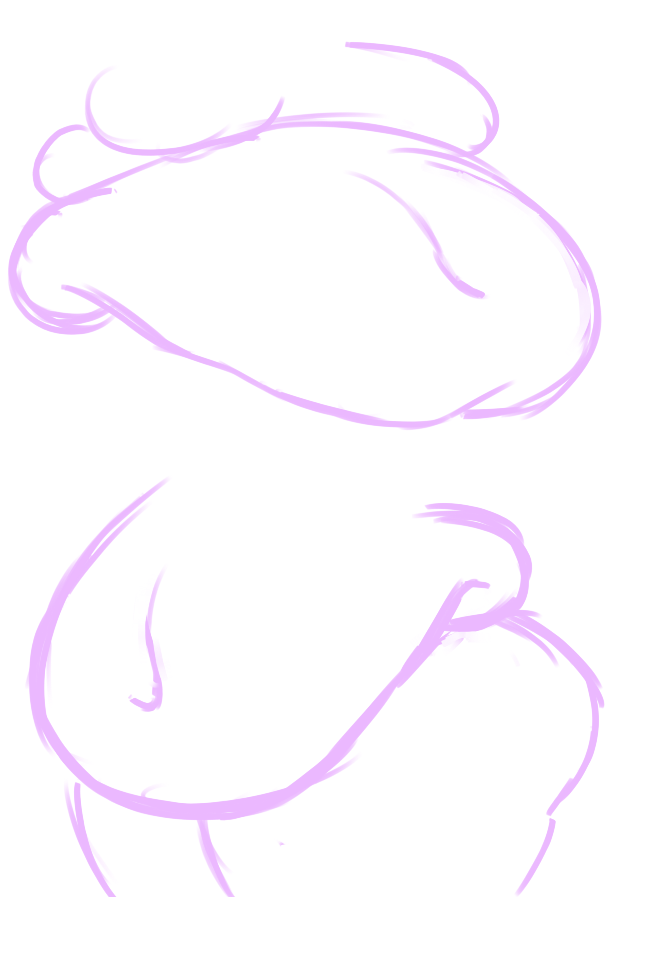 werewolfpudding:  a wip and some doodles!