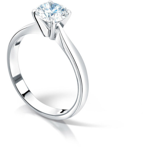 Platinum Solitaire Engagement Ring by Clearwater Diamonds ❤ liked on Polyvore (see more platinum rin