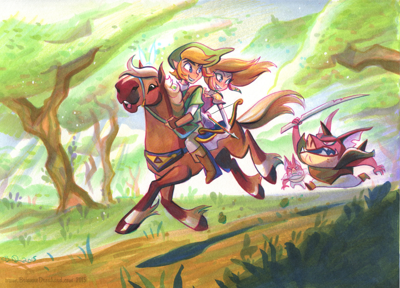 briannedrouhard:  Zelda art, old and new! 