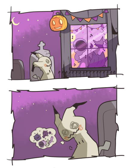 genngar:  sho-ba:  mimikyu’s gengar costume is on point thanks to his new friends! 