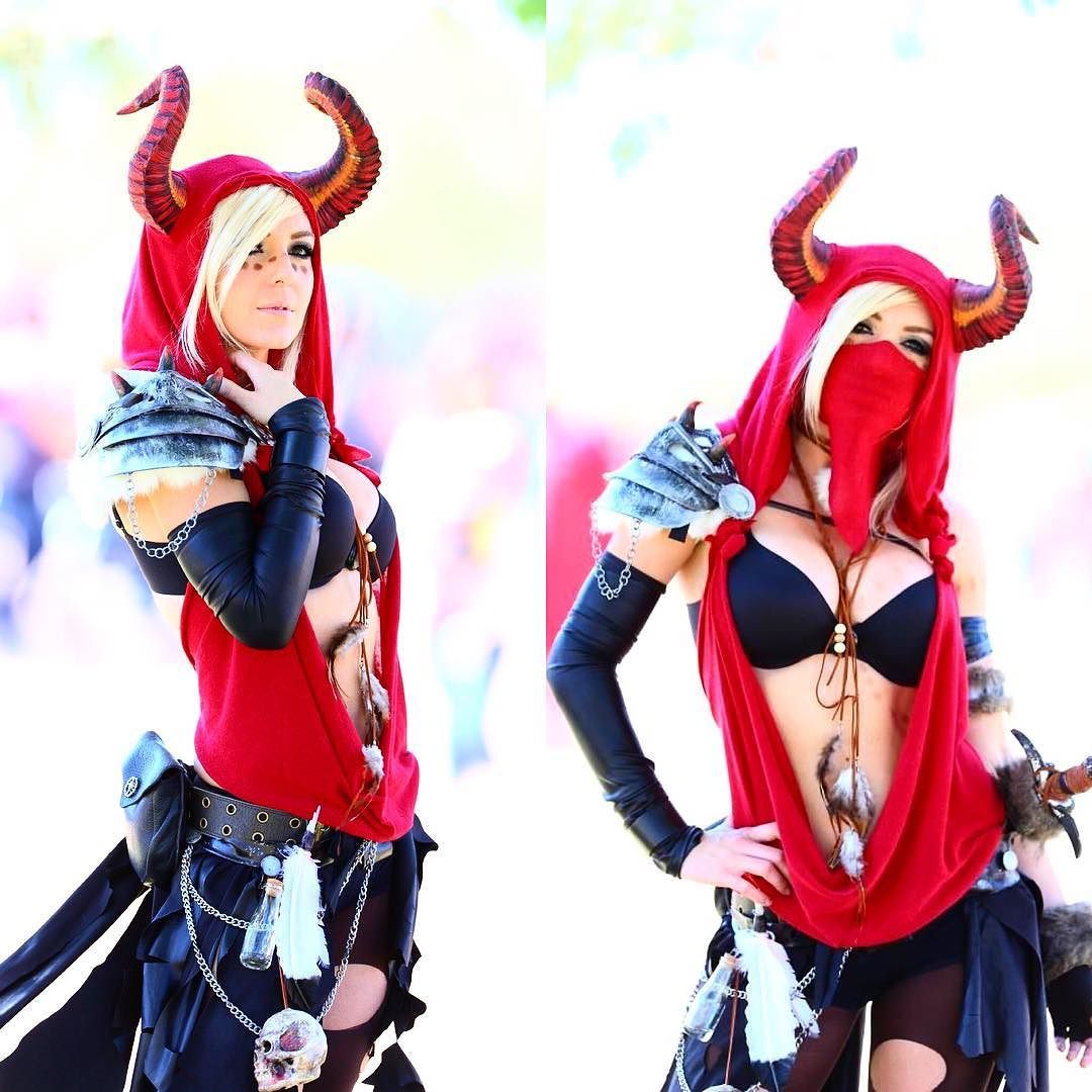 gamempireit:  I made this demon hunter type costume for the REN Faire a while ago