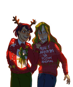 clairnovak:  a bday present for Laanne ~ toudou’s sweater game is 2 cool