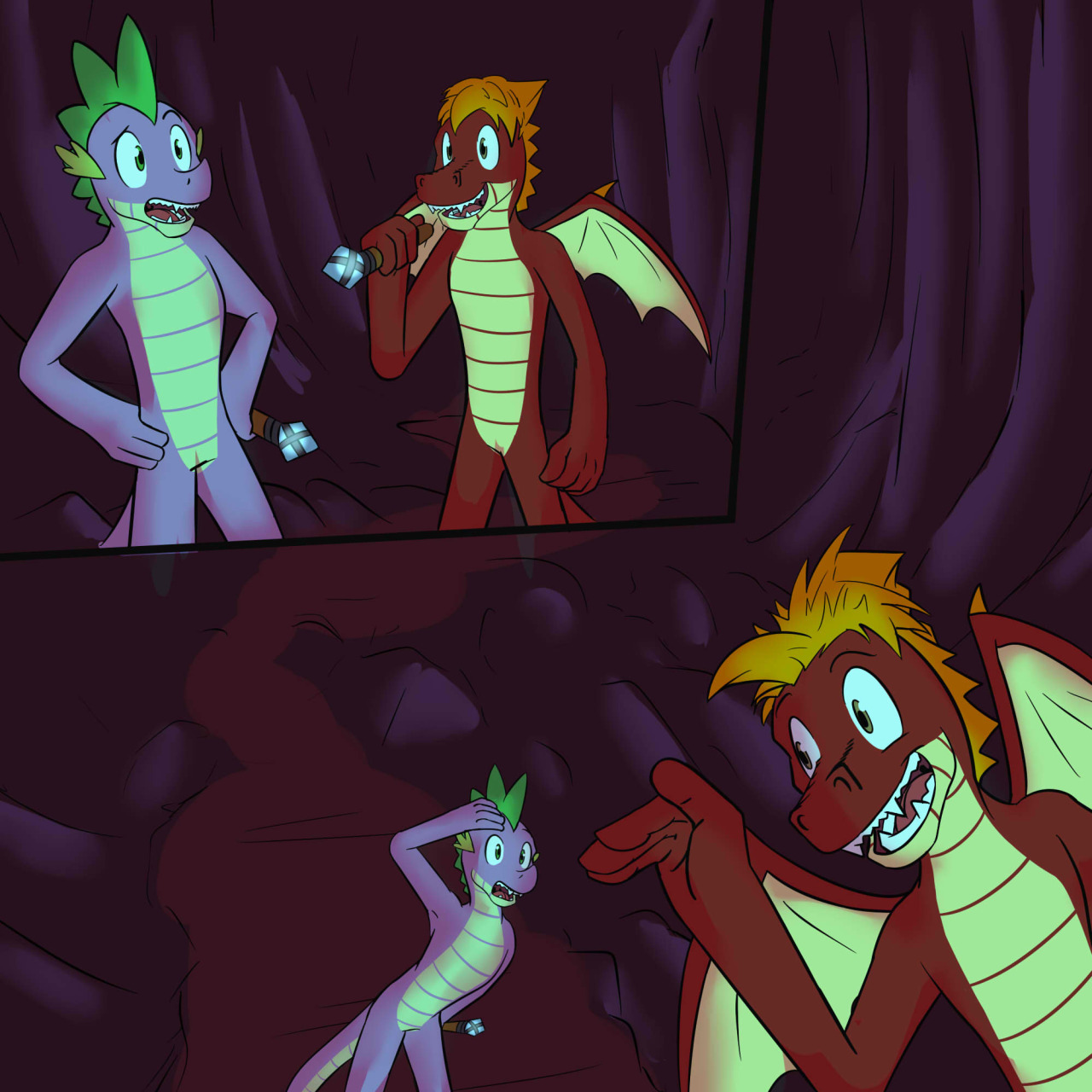 Spike’s Quest - Chapter 7[P 187]The group had waited for Spike and Sharp to come