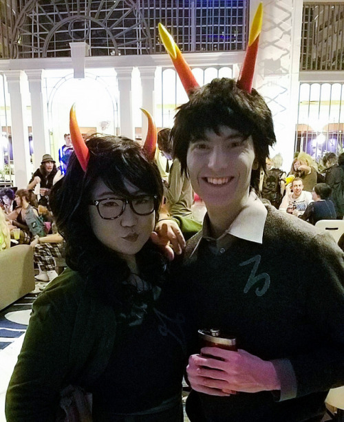 cowbuttcrunchies:It is the year of our lord 2017, and we sure are still Homestuck Trash. Katsucon 