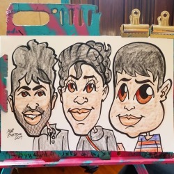 Caricature done today at the Melrose Arts