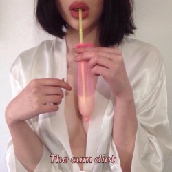 sissy-slut-jax:  I love the cum diet  