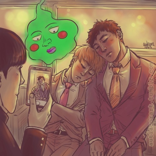 autiacorart:Mob and his sleeping dads