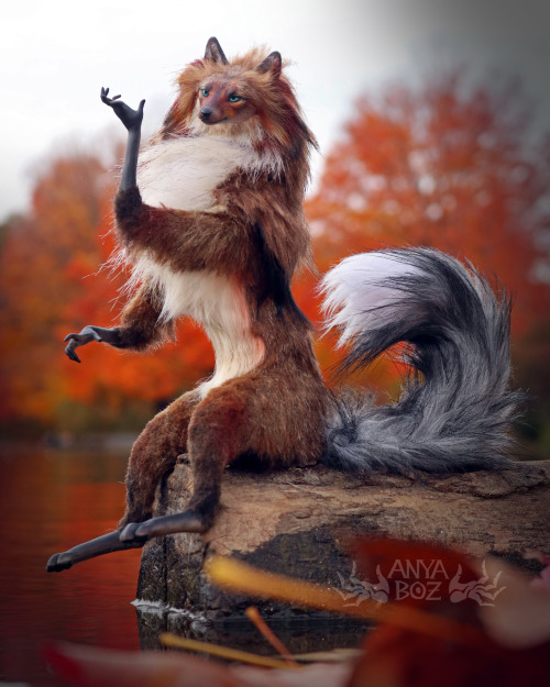 Autumn Fox Room Guardian  For Auction Room Guardians are small creatures made with the intention of 