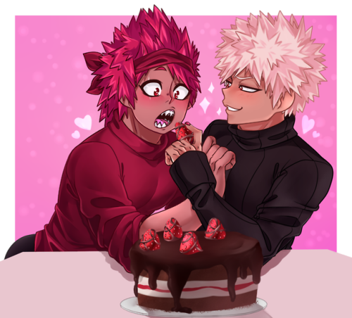 KiriBaku Week 2019 - Day 3_ Pets / Mountaineering / StrawberriesHappy KiriBaku week!! @krbkweek2k1