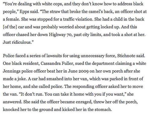 Darren Wilson’s first job was on a troubled police force disbanded by authorities