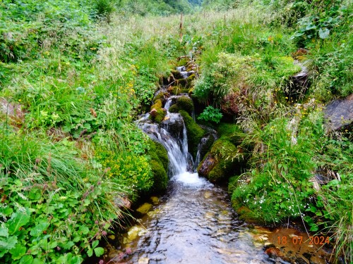 Small Waterfalls, Close To The Mountain