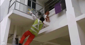 blazepress:  Real spiderman saves baby.