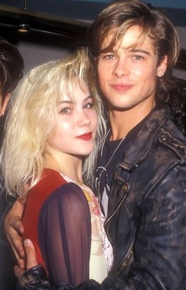 vintagesalt:  Christina Applegate & Brad Pitt, 1988