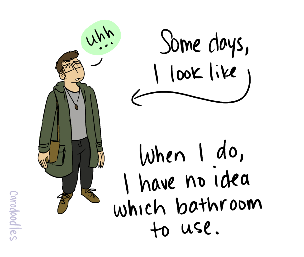 carodoodles: This comic has a special guest appearances by my nonbinary friends :3 