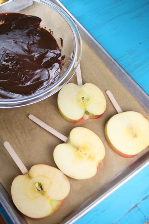 sweetoothgirl: Chocolate Turtle Apple Slices