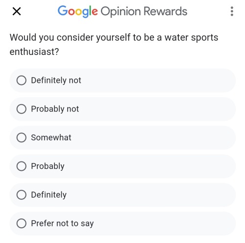 Google Opinion Rewards Got Me Thinking Sideways This Morning.