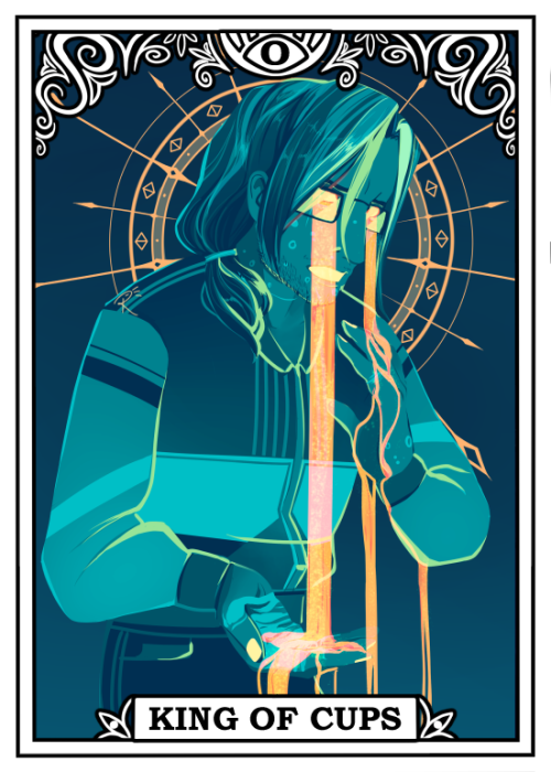 tma tarot - court cards 8/16KING OF CUPSgrowing up, maturity, berating oneself for excessive emotion