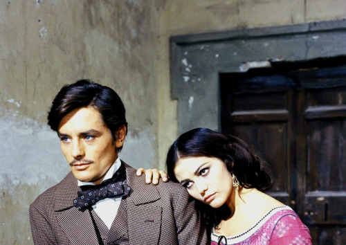 hollywoodlady: Alain Delon and Claudia Cardinale in Il Gattopardo, 1963