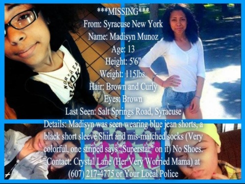 endlessbluelove:  hentaiidoll:  hentaiidoll:  HELP US FIND OUR LITTLE GIRL!! SHE MATTERS!!!  Our family needs to hire a private investigator in the case of a missing child. My sister is 13, she went missing from Elmcrest children’s home in Syracuse