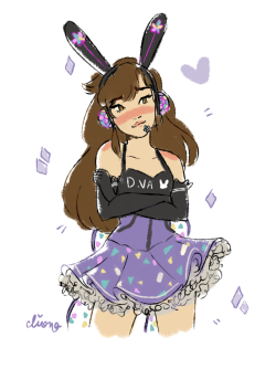 clionadraws:this has probably been done like umm 100 times but cyber set dva ;v;b 🌸