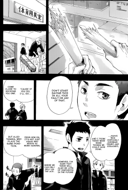 princessyachi:   a moment of silence for the whole conversation they left out of the anime  I’m actually deeply disappointed that they left these two very important pages out, as they show more of the relationship and support that both Suga and Daichi