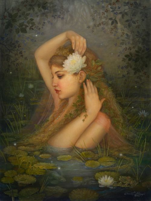 diaryofalandlockedmermaid: Limnaee of the Lake, by Annie Stegg