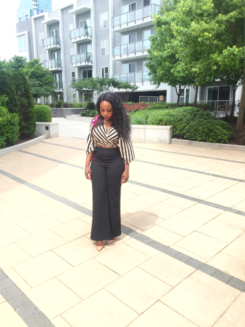 glamchronicles:  STRIPED Hey folks!  A quick blog post today for all you lovely readers out there. I was out and about yesterday in midtown and decided to capture some shots of my ootd. I had a few meetings late afternoon yesterday and I couldn’t resist