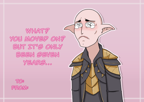 2022 Dragon Age Valentine’s Day Cards for everyone in Solavellan Hell and for people who like to see