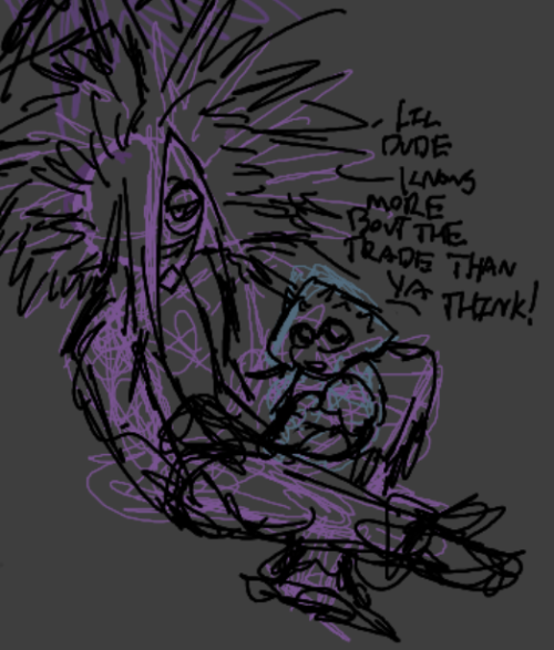 Oc X Canon Pairing Sketches (bez X Spyke & The Silly Fan Kid I Made For Them; Saguaro)