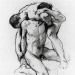 gayartists:Male Nudes Wrestling, John Singer Sargent (1856 - 1925)