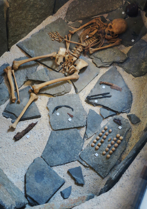 Viking burial and burial goods and a Viking cross, The National Museum of Scotland, 24.2.17.