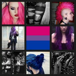 lgbt-aesthetics:Bisexual + Punk Aesthetic