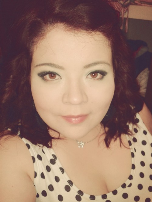 somerandomthoughtsandstuff:  polka dot dress again :)