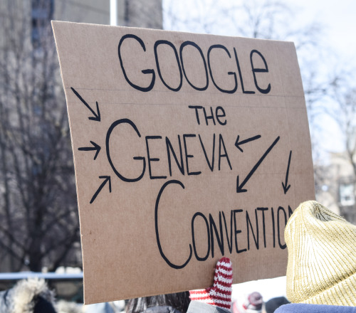 More signs from the National Day of Action against Islamophobia and White Supremacy in Toronto.(By t