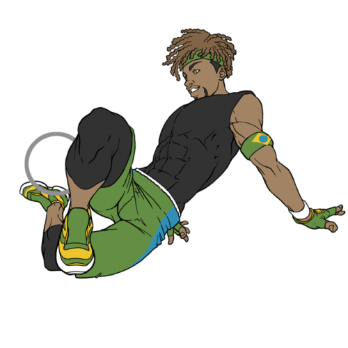 Characters for a project about freestyle football.